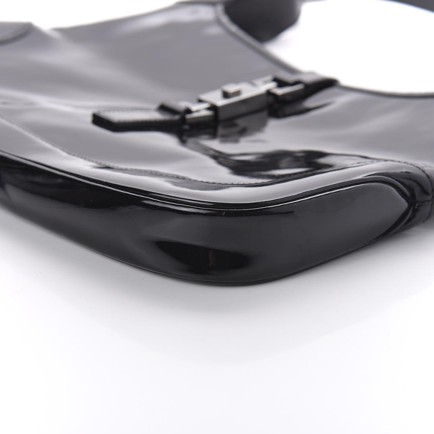 Gucci Patent Small Jackie O Hobo Black 7 of 10
