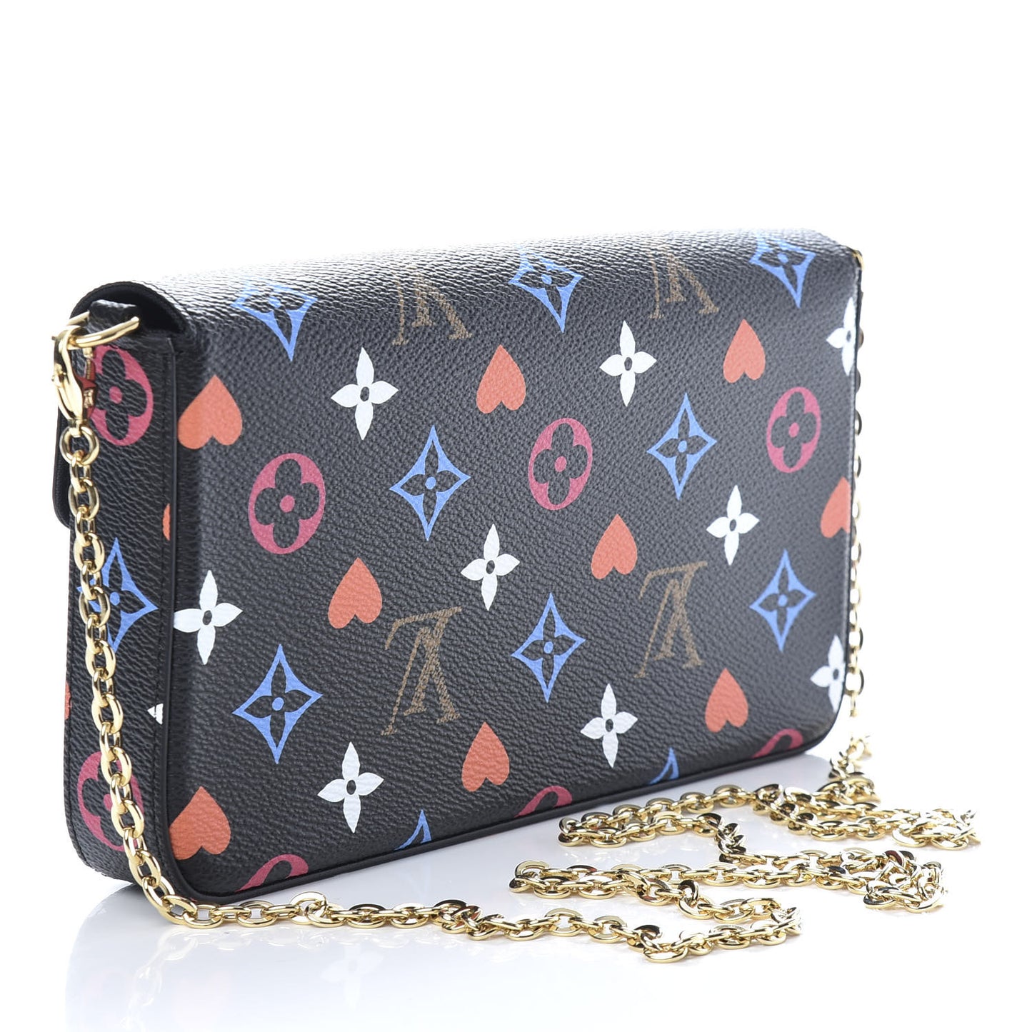 Game On Felicie Chain Wallet Black