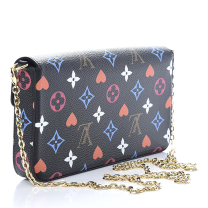 Louis Vuitton Game On Felicie Chain Wallet Black 3 of 10