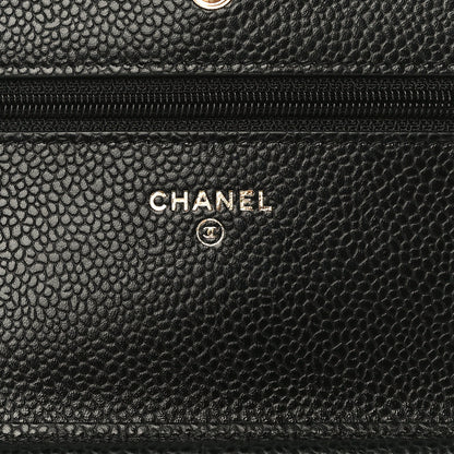 Chanel Caviar Quilted Wallet On Chain WOC Black 6 of 12