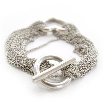 Tiffany Sterling Silver Heart Mesh Bracelet 2 of 3