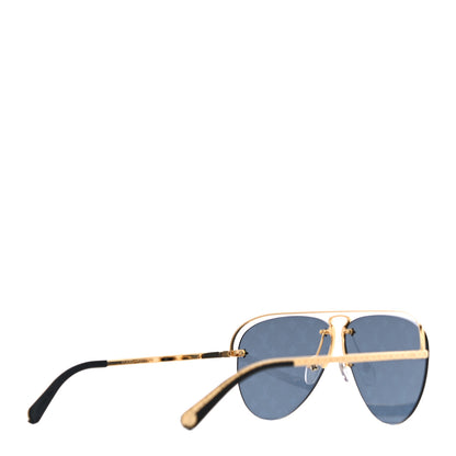 Louis Vuitton Metal Monogram Grease Sunglasses Z1172W Gold 3 of 7