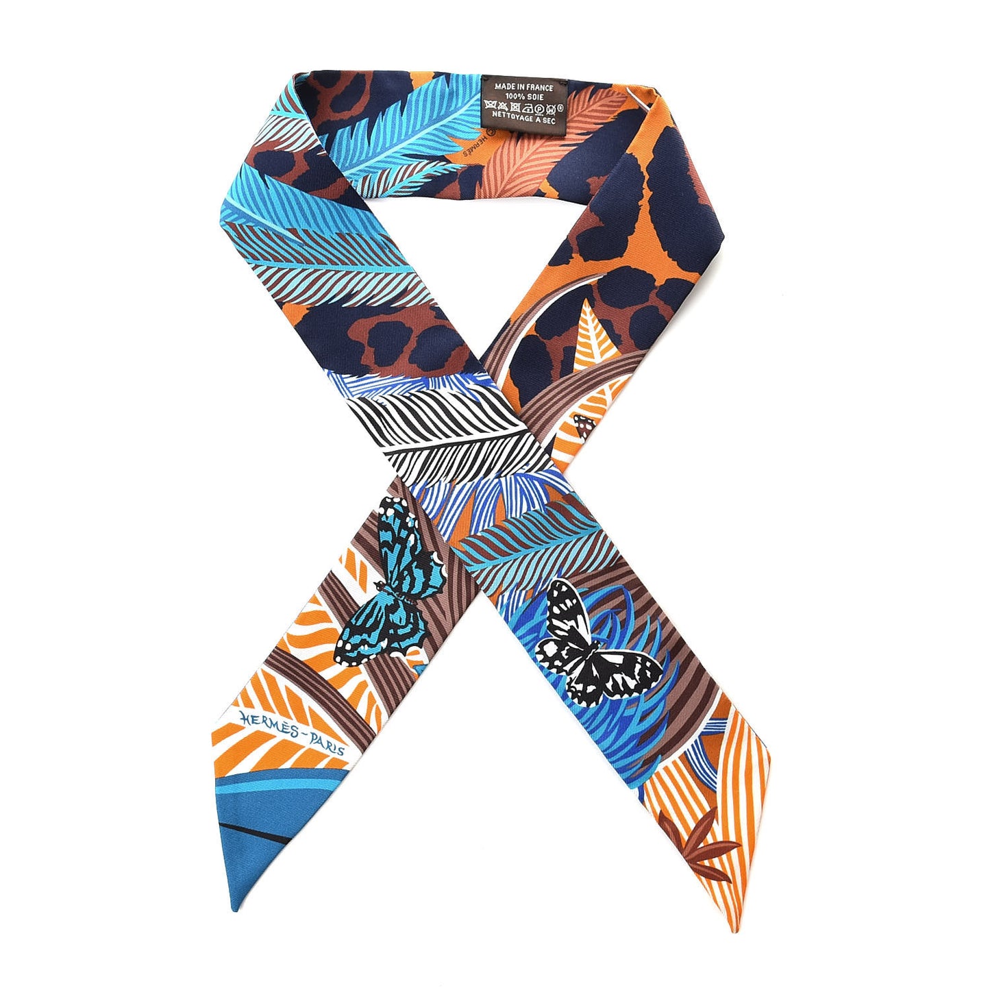 Silk Jaguar Quetzal Twilly Brun Bleu Orange