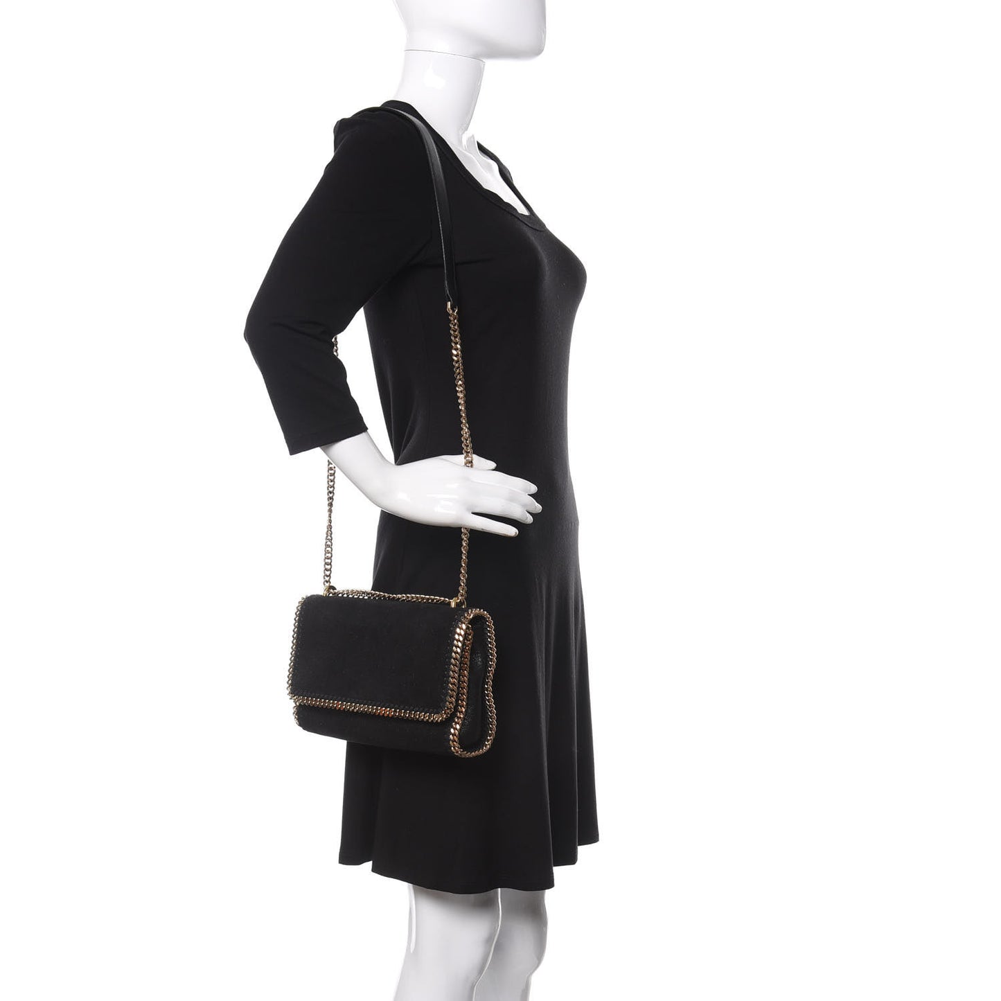 Shaggy Deer Falabella Crossbody Bag Black