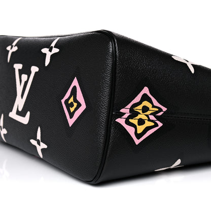 Louis Vuitton Monogram Giant Wild At Heart Neverfull MM Black 9 of 10