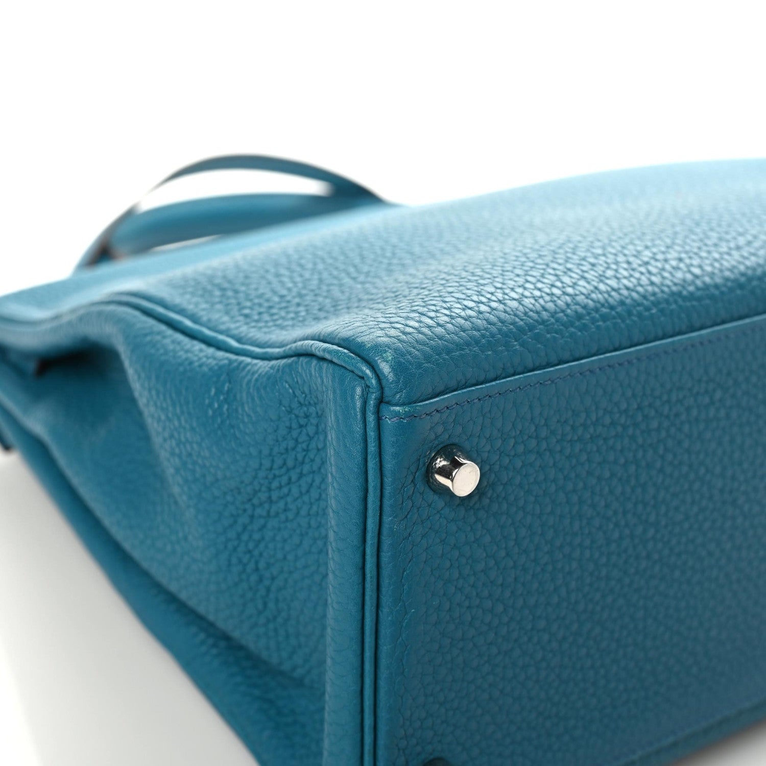 Hermes Taurillon Clemence Kelly Retourne 35 Bleu Izmir 6 of 11