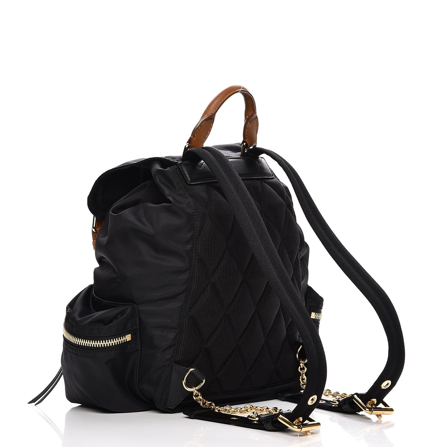 Nylon Medium Rucksack Backpack Black