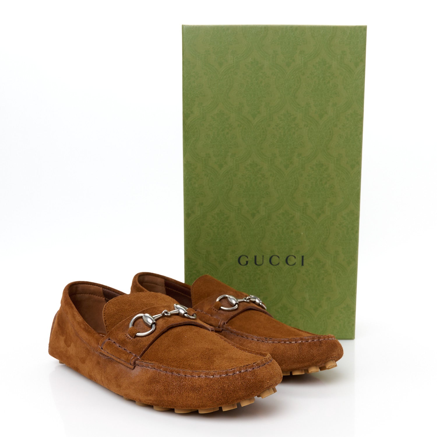 Gucci Suede Mens Horsebit Driver Loafers 9 Cuir 10 of 10