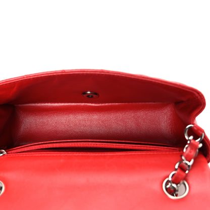 Chanel Lambskin Quilted Mini Rectangular Flap Red 5 of 11