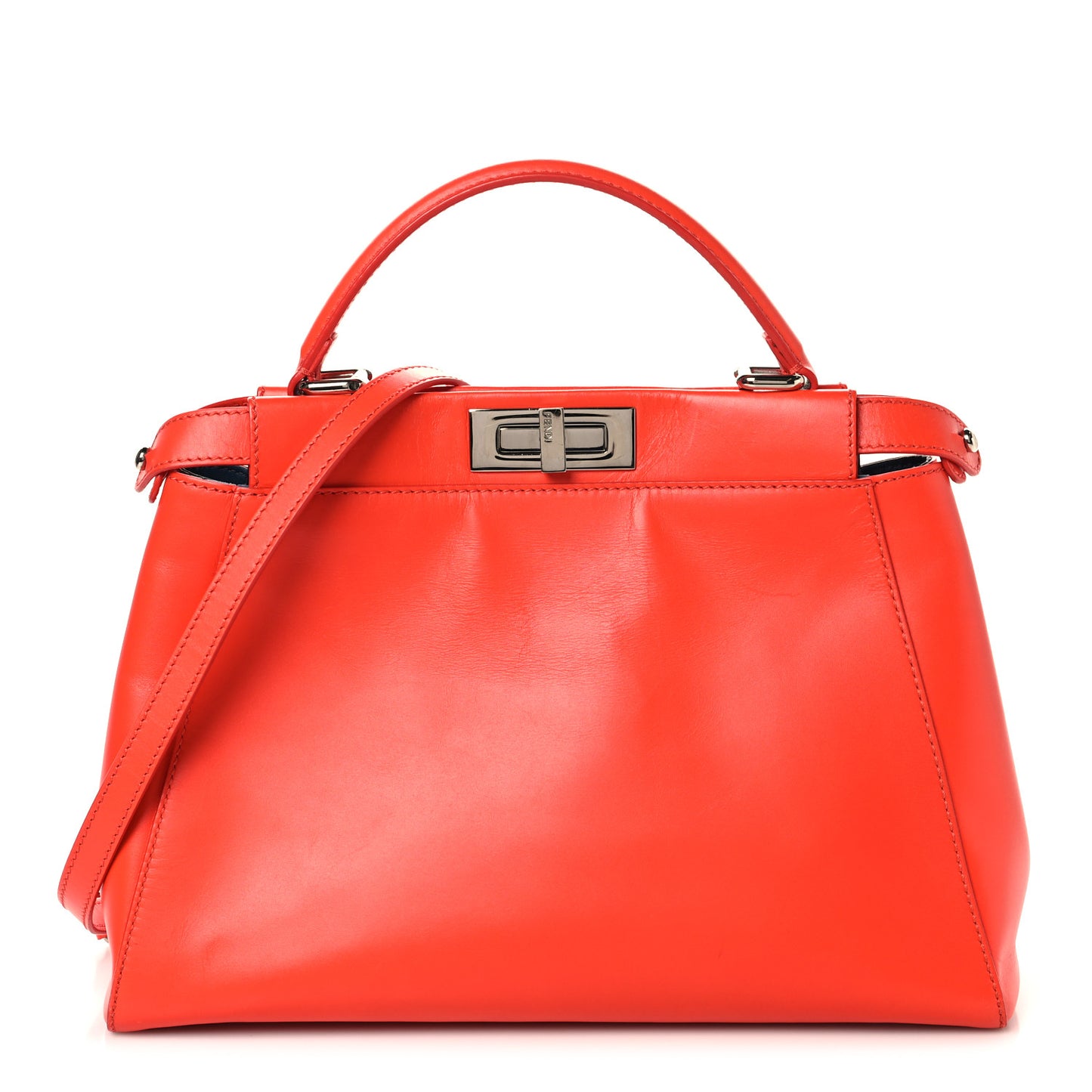 Vitello Morgan Snakeskin Crocodile Monster Eyes Medium Peekaboo Iconic Satchel Papavero Multicolor