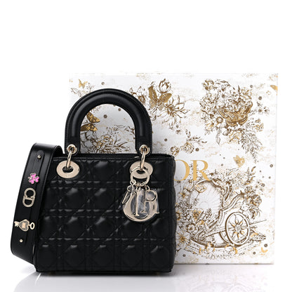 Christian Dior Lambskin Cannage Small My ABCDior Lady Dior Black 8 of 8