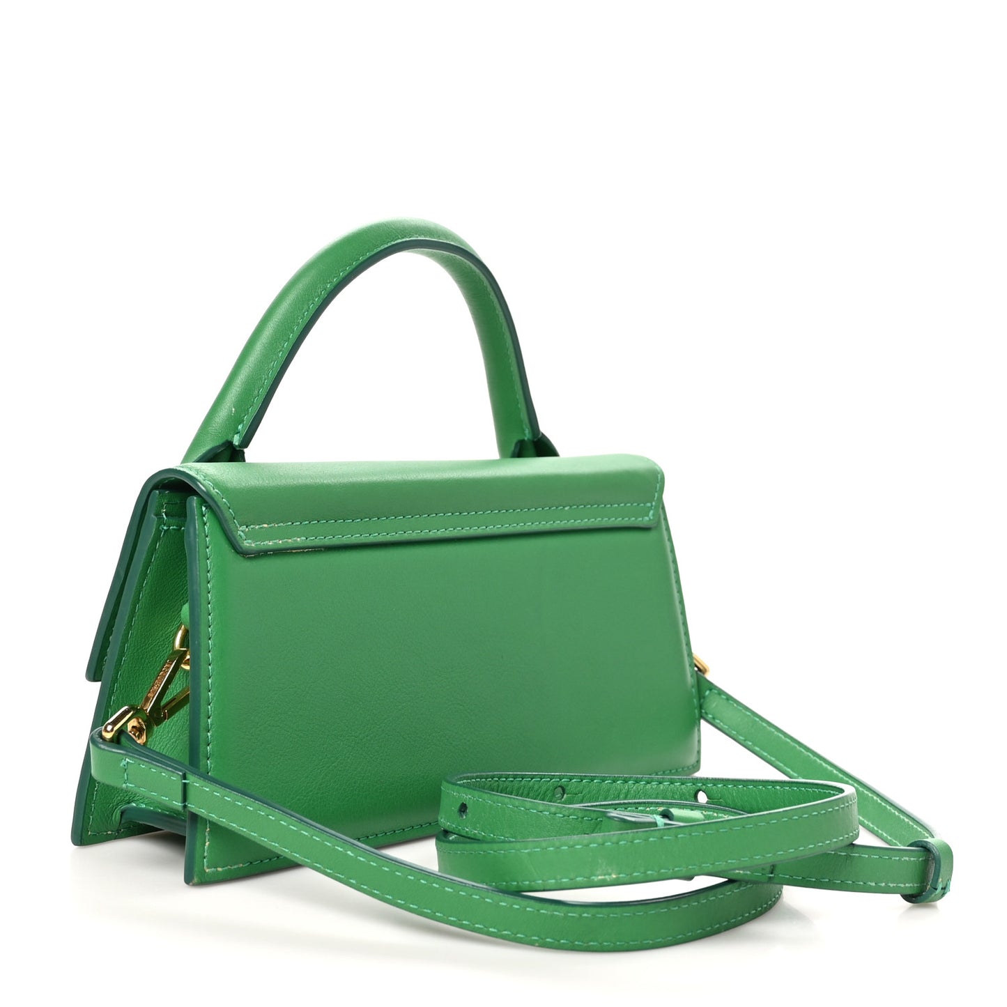 Smooth Calfskin Le Chiquito Long Green
