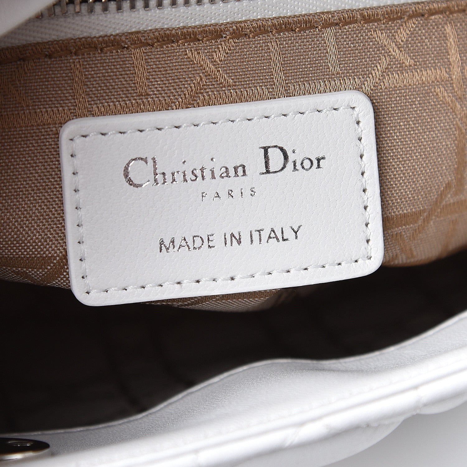 Christian Dior Lambskin Cannage Mini Lady Dior White 6 of 10
