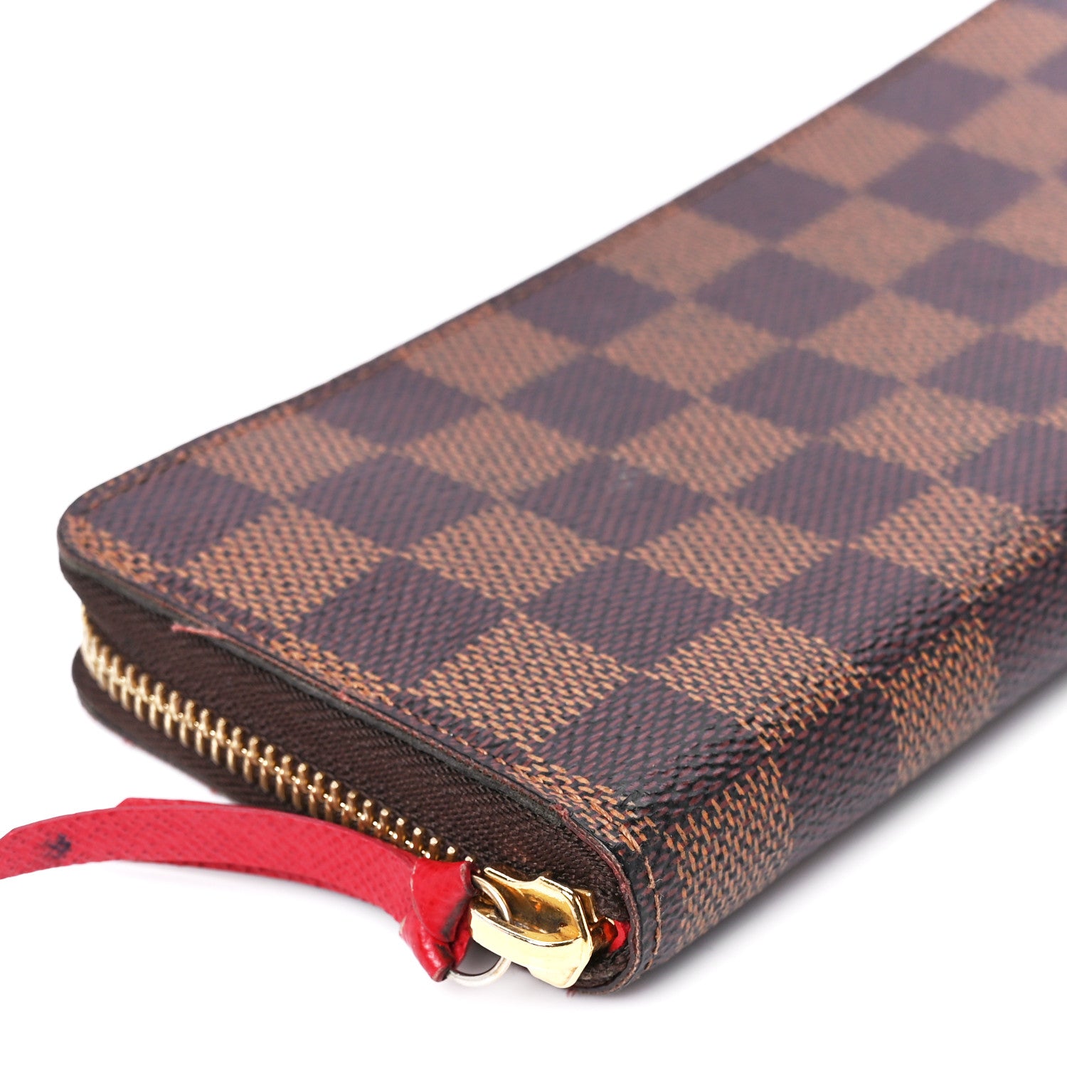Louis Vuitton Damier Ebene Clemence Wallet Cherry 10 of 12