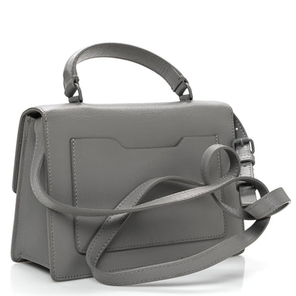 Off-White Saffiano Jitney 1.4 Top Handle Bag Grey 3 of 14