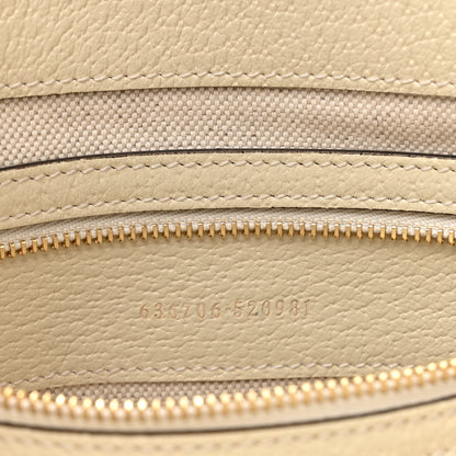 Gucci Raffia Textured Dollar Calfskin GG Monogram Small Jackie 1961 Hobo Mystic White Royale Natural 7 of 13