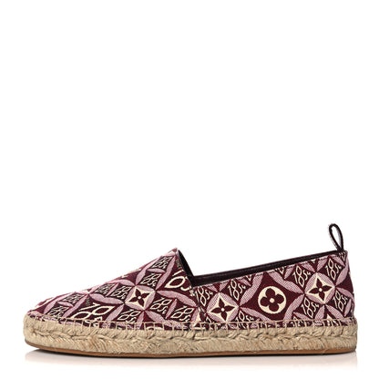 Louis Vuitton Jacquard Since 1854 Starboard Espadrille Flats 38 Bordeaux 1 of 9