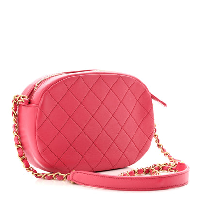 Chanel Lambskin Quilted Coco Midnight Camera Case Pink 3 of 11