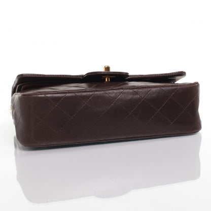 Chanel Lambskin Small Double Flap Brown 6 of 10