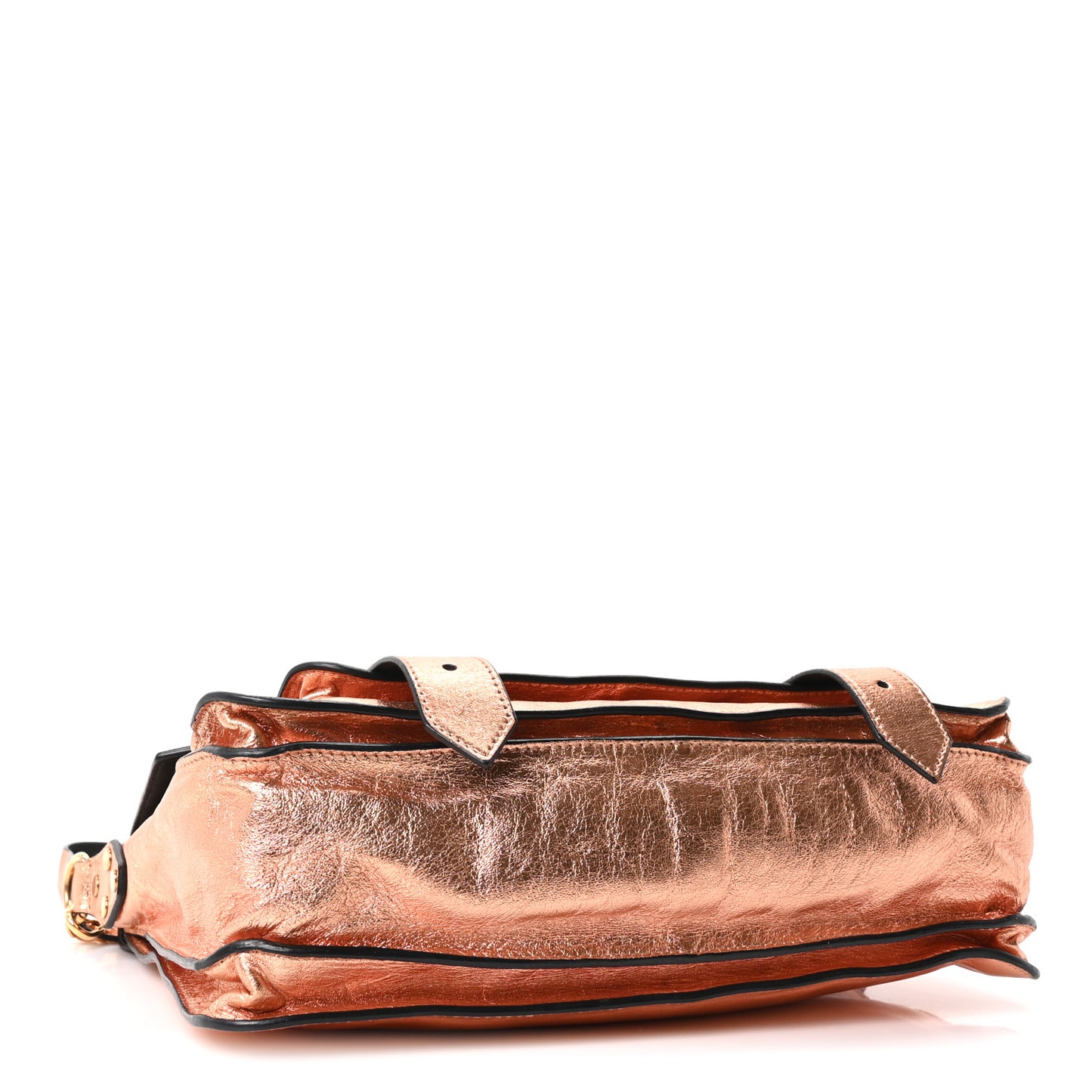 Metallic Lambskin Medium PS1 Satchel Copper