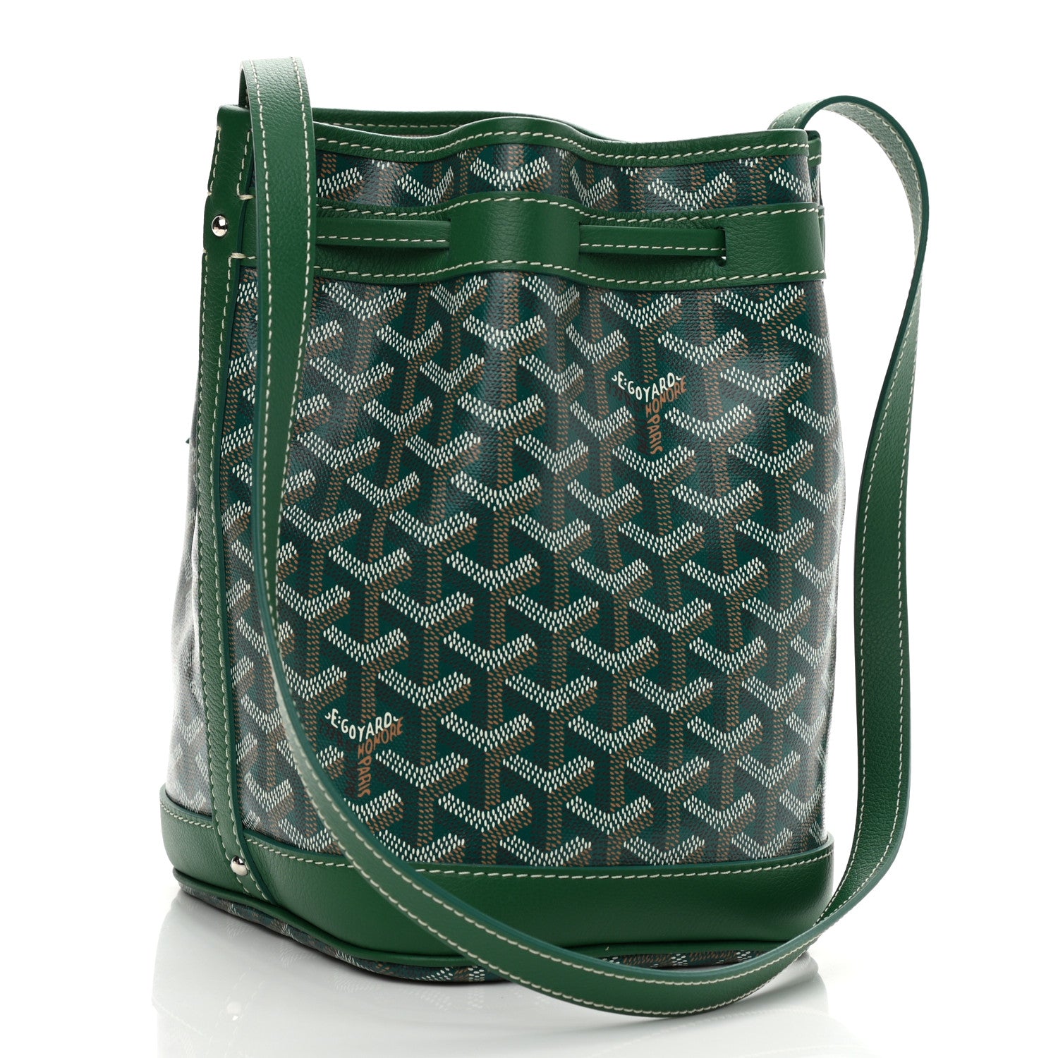 Goyard Goyardine Petit Flot Bucket Bag PM Green 3 of 9