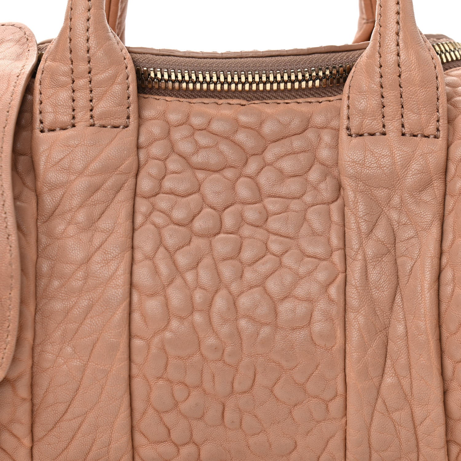Alexander Wang Pebbled Lambskin Mini Rockie Latte Gold Hardware 7 of 14