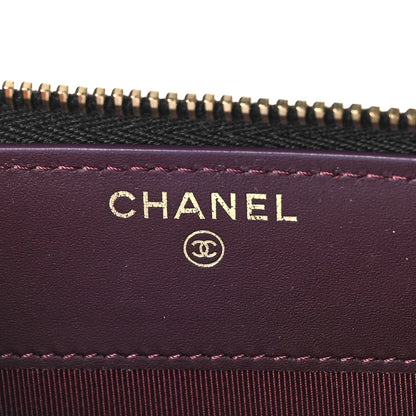 Chanel Caviar Quilted Large Gusset Zip Around Wallet Black 6 of 11