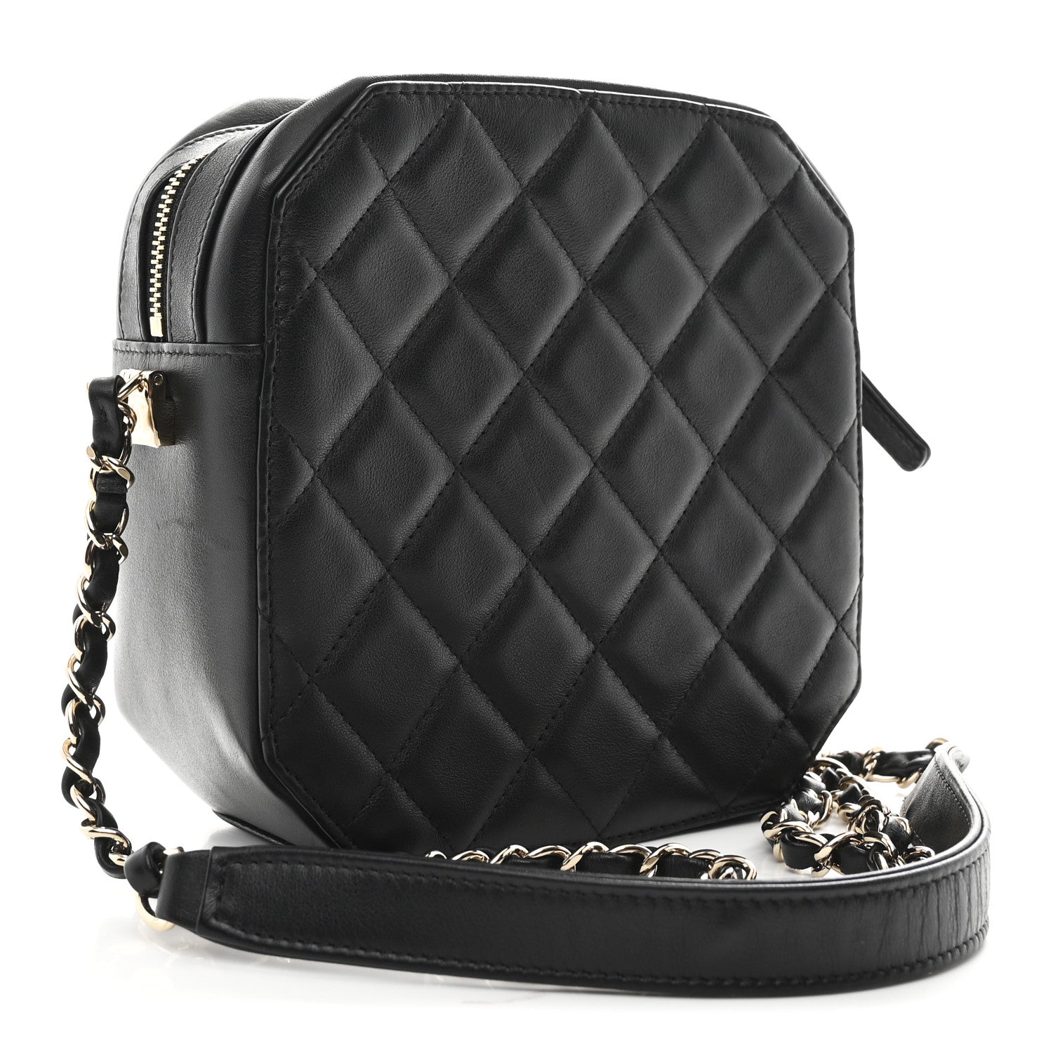 Chanel Calfskin CC Clock Camera Case Black 1808190 – FASHIONPHILE