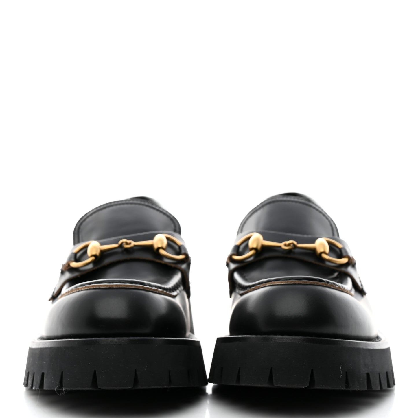 Cordovan Lux Womens Harald Horsebit 25mm Platform Loafers 38 Black