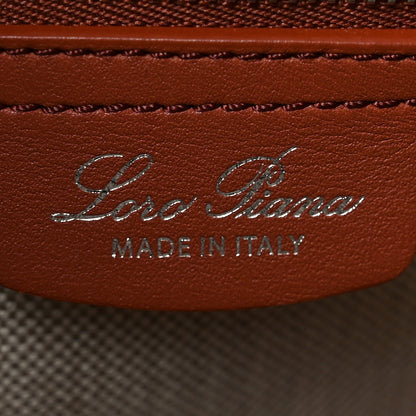 Loro Piana Calfskin Cotton Linen XL Sesia Happy Day Bag Natural Kummel 6 of 9