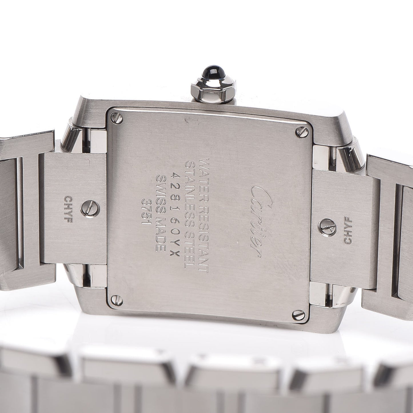 Stainless Steel 25mm Tank Francaise Quartz Watch