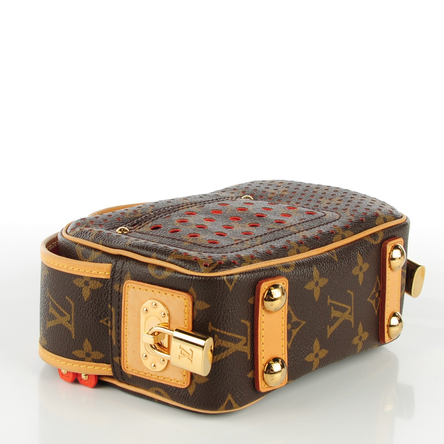 Louis Vuitton Monogram Perforated Mini Trocadero Orange 122343