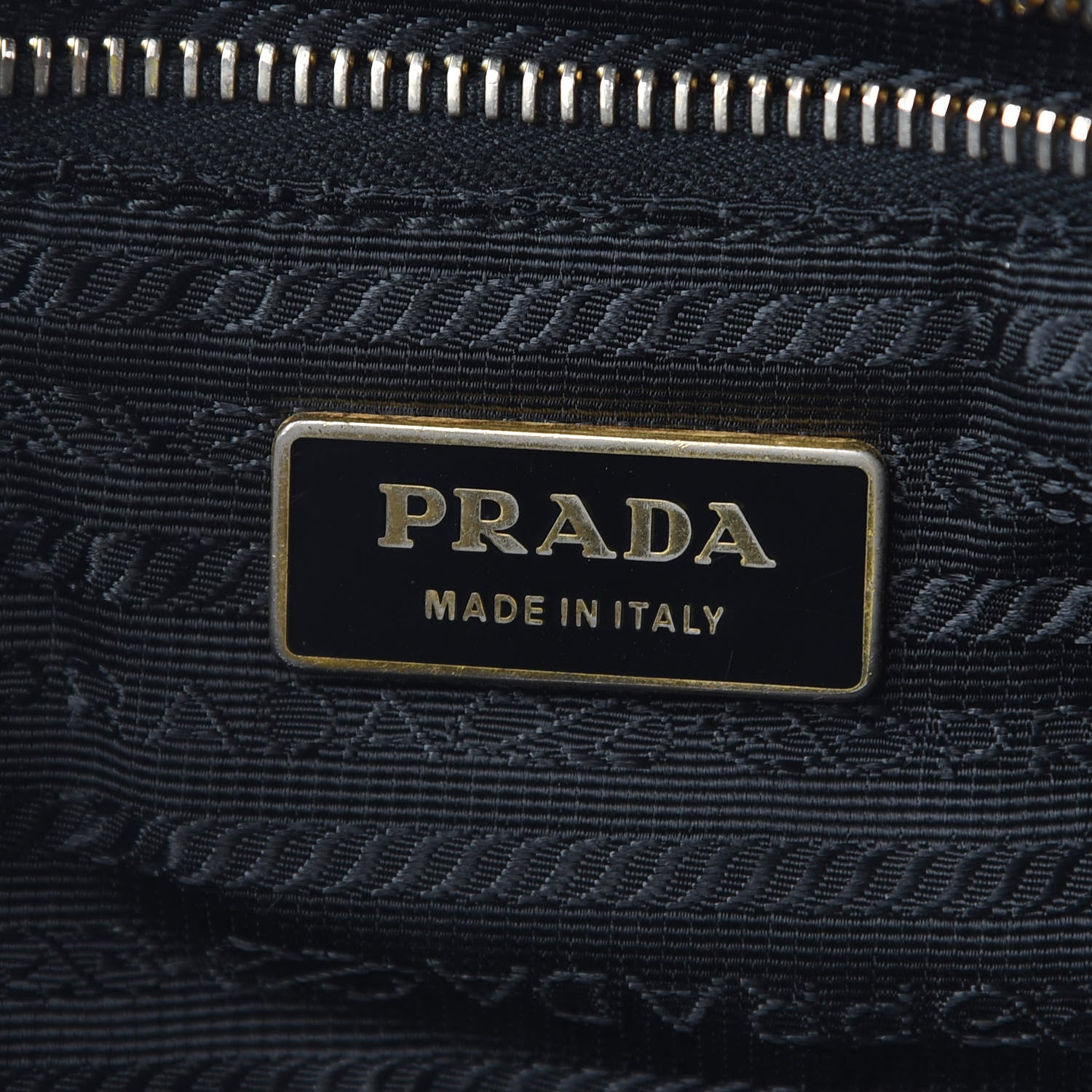 Prada Tessuto Nylon Woven Shopping Tote Black 5 of 7