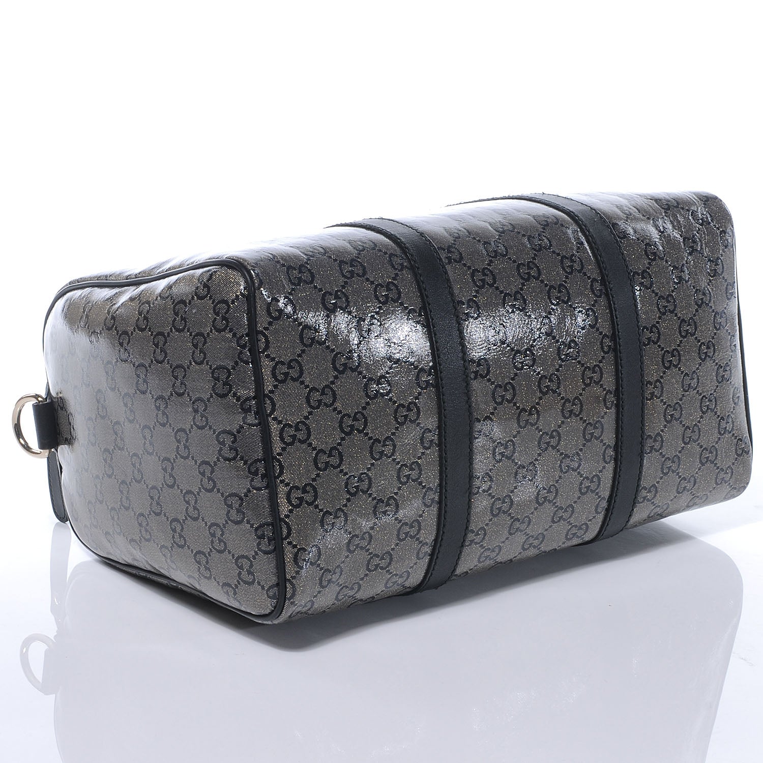 Gucci Crystal Monogram Joy Medium Boston Black 4 of 7