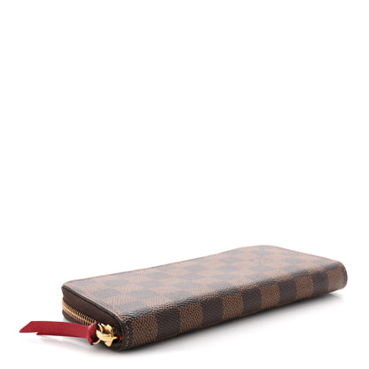 Louis Vuitton Damier Ebene Clemence Wallet Cherry 4 of 9