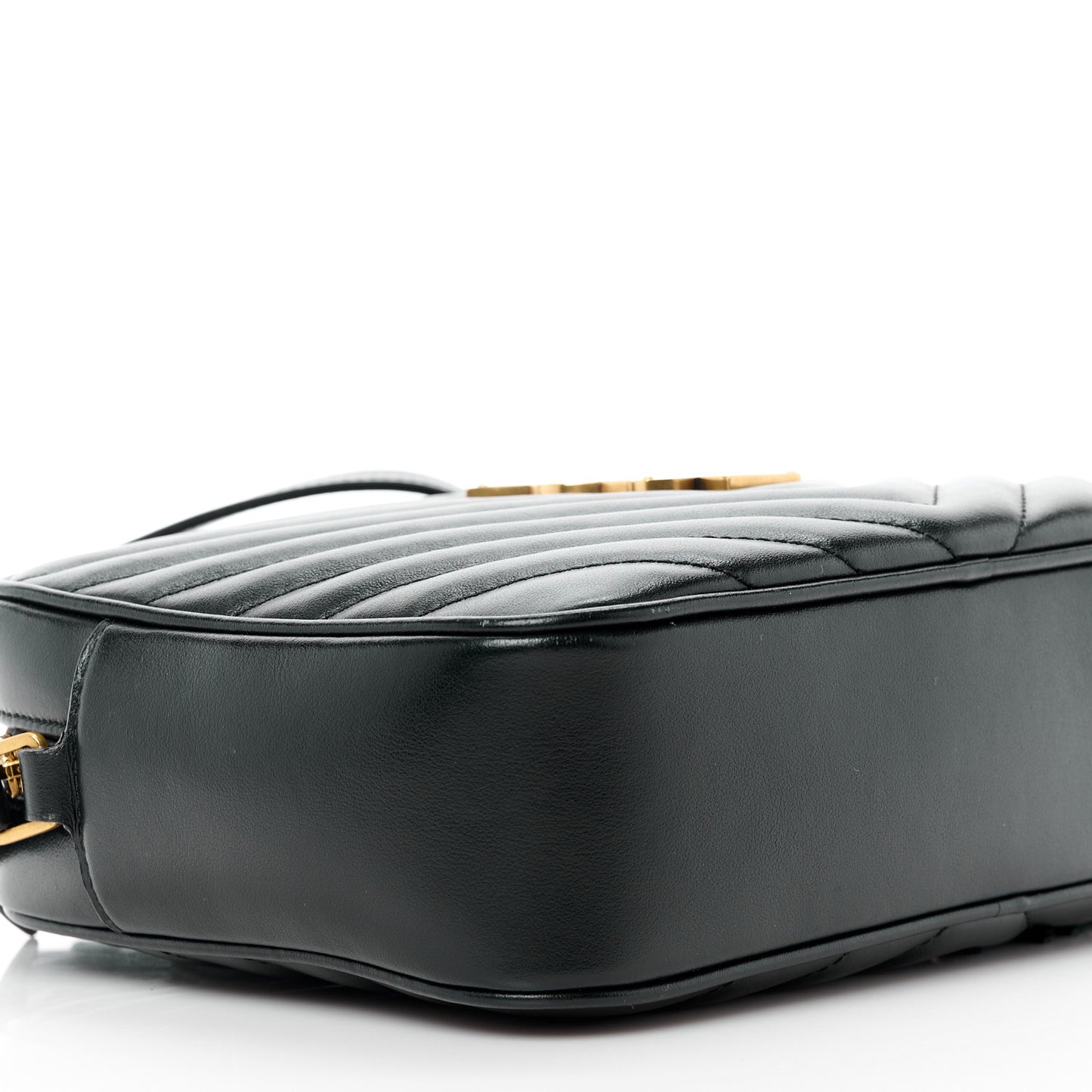 Calfskin Matelasse Monogram Lou Camera Bag Black