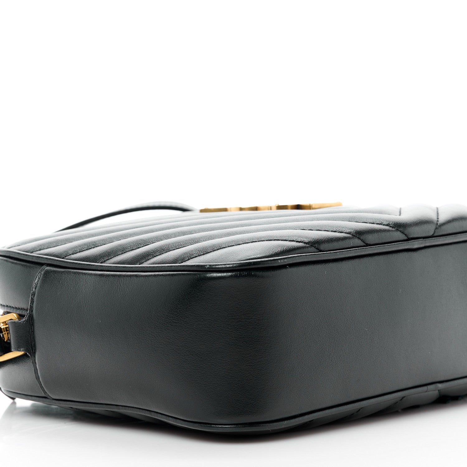 Saint Laurent Calfskin Matelasse Monogram Lou Camera Bag Black 9 of 15