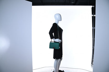 Chanel Lambskin Quilted Medium Boy Flap Green 2 of 12