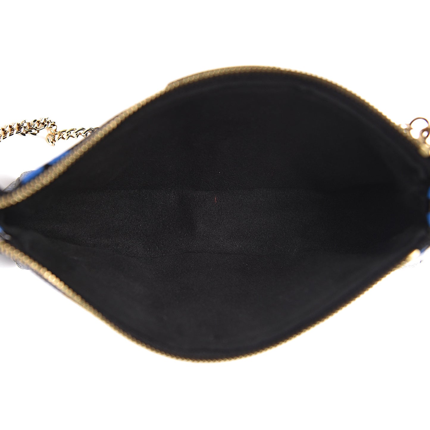 Colored Monogram Mini Pochette Accessories Blue Black