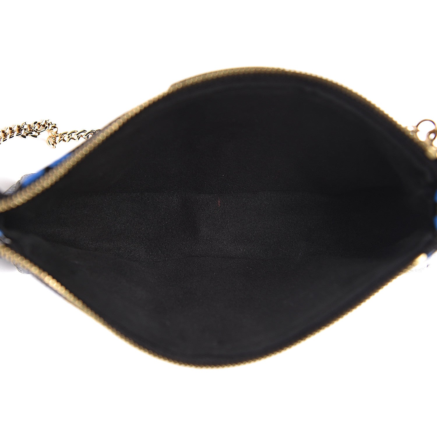 Louis Vuitton Colored Monogram Mini Pochette Accessories Blue Black 5 of 10