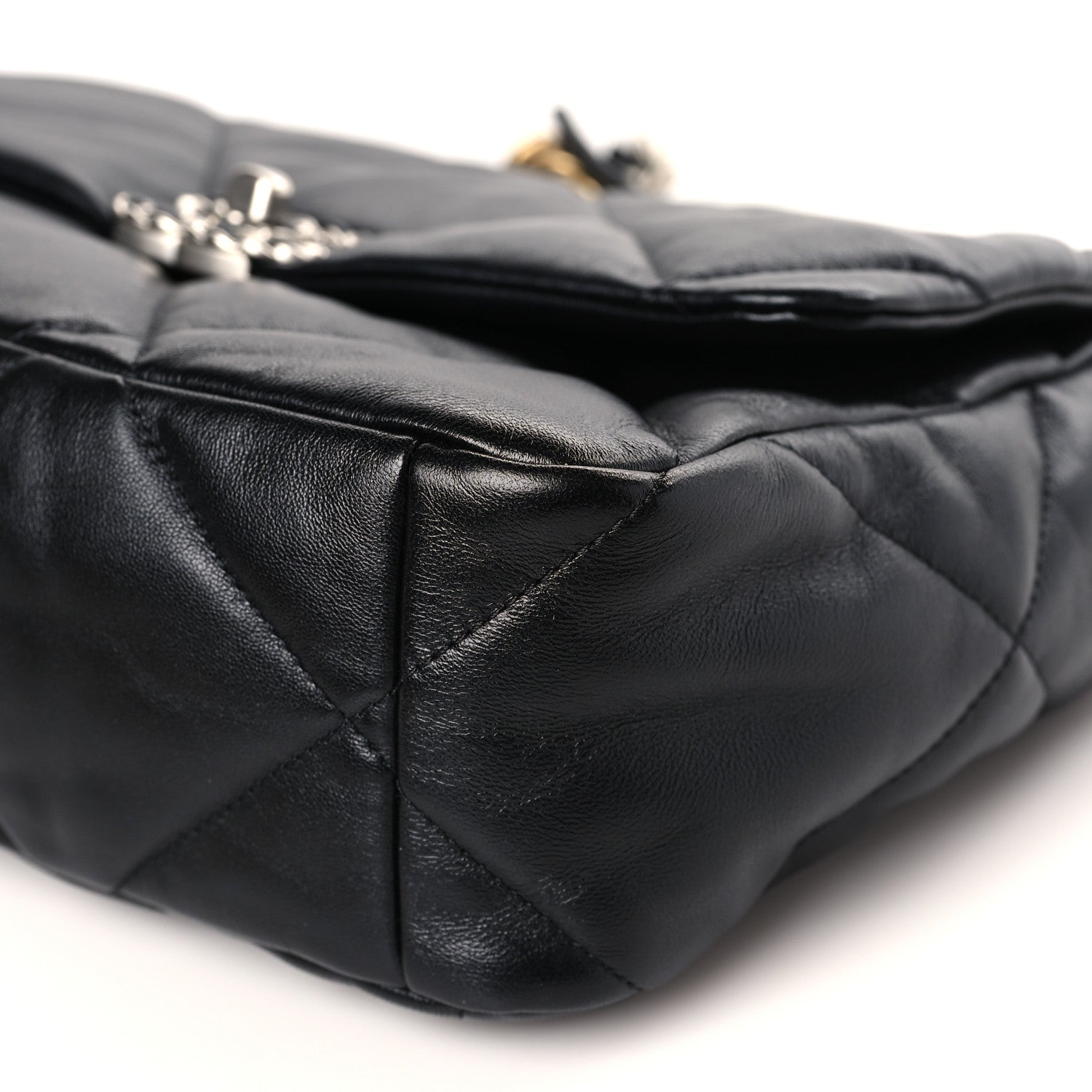 Chanel Lambskin Quilted Large Chanel 19 Flap Black 9 of 9