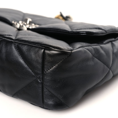 Chanel Lambskin Quilted Large Chanel 19 Flap Black 9 of 9
