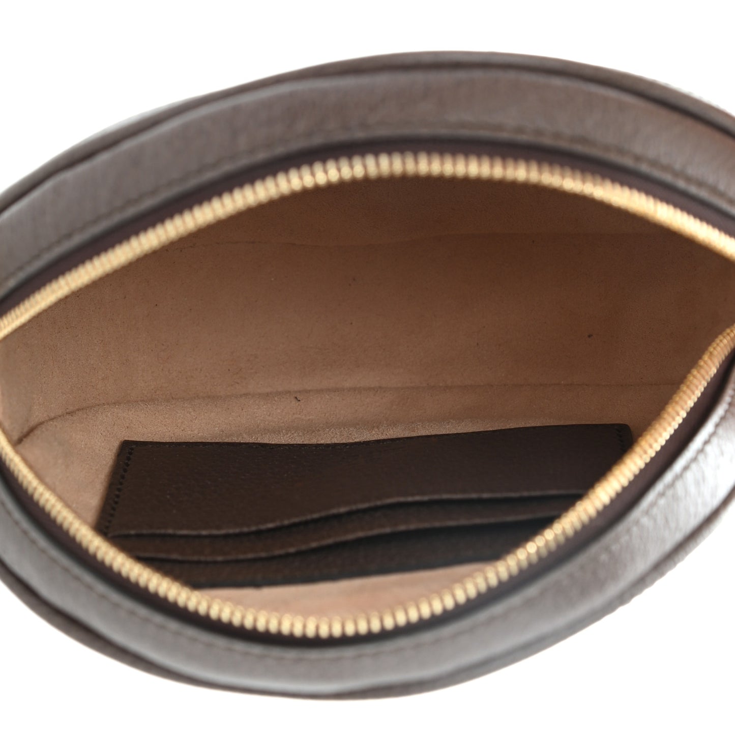 GG Supreme Monogram Web Ophidia Circle Wristlet Beige New Acero
