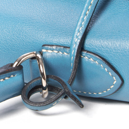 Hermes Swift Kelly Retourne 32 Blue Jean 15 of 39