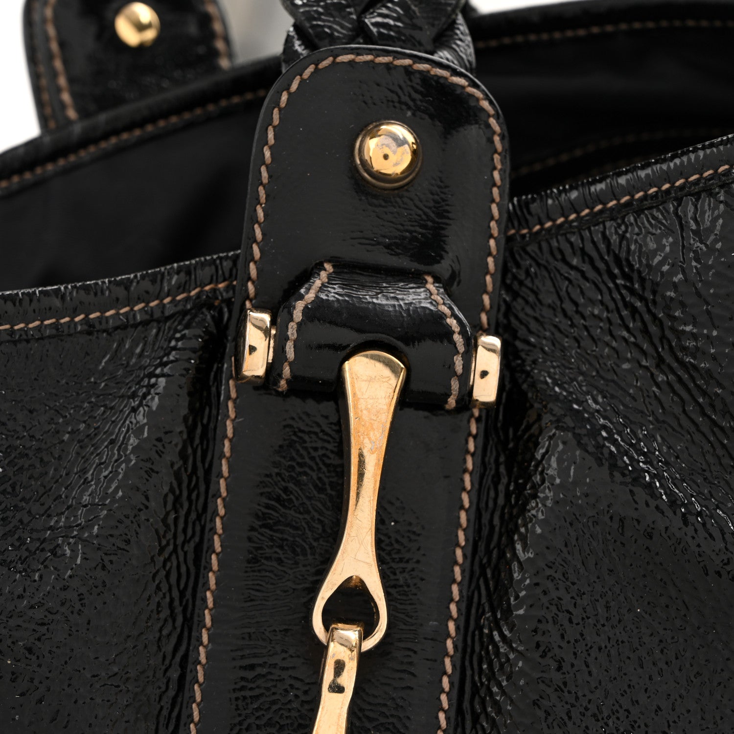 Gucci Patent Medium Pelham Shoulder Bag Black 15 of 16