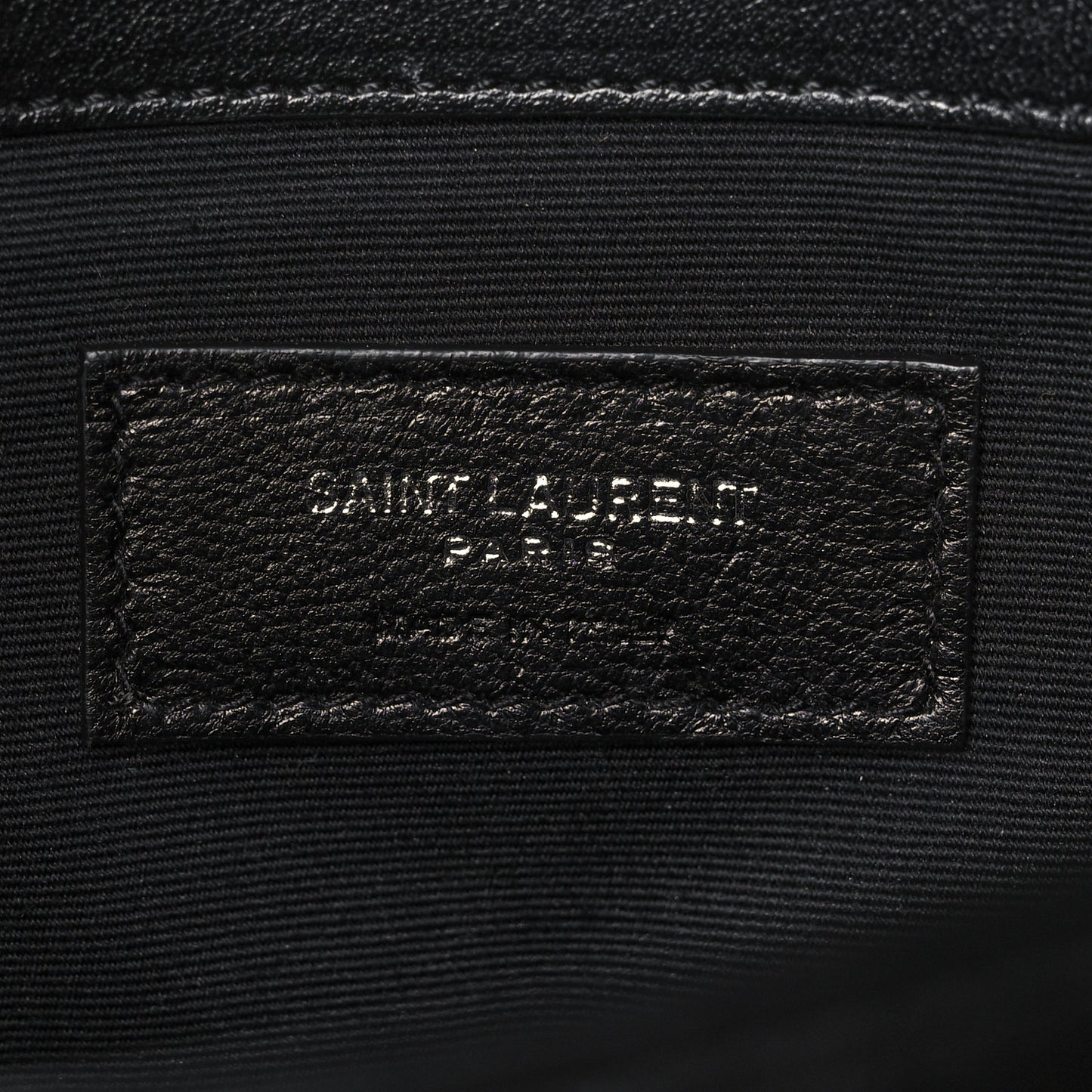 Calfskin Y Quilted Monogram Loulou Document Holder Black