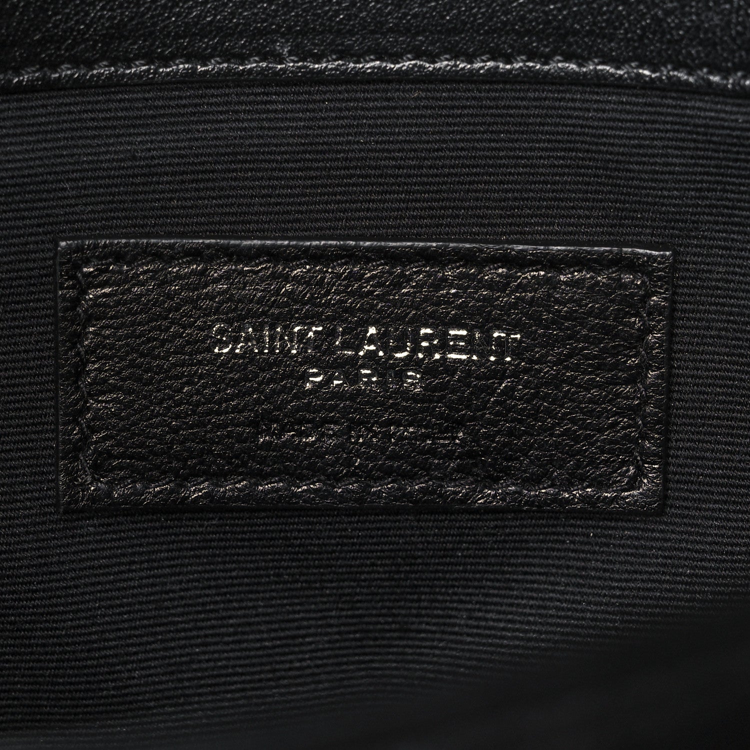 Saint Laurent Calfskin Y Quilted Monogram Loulou Document Holder Black 6 of 10