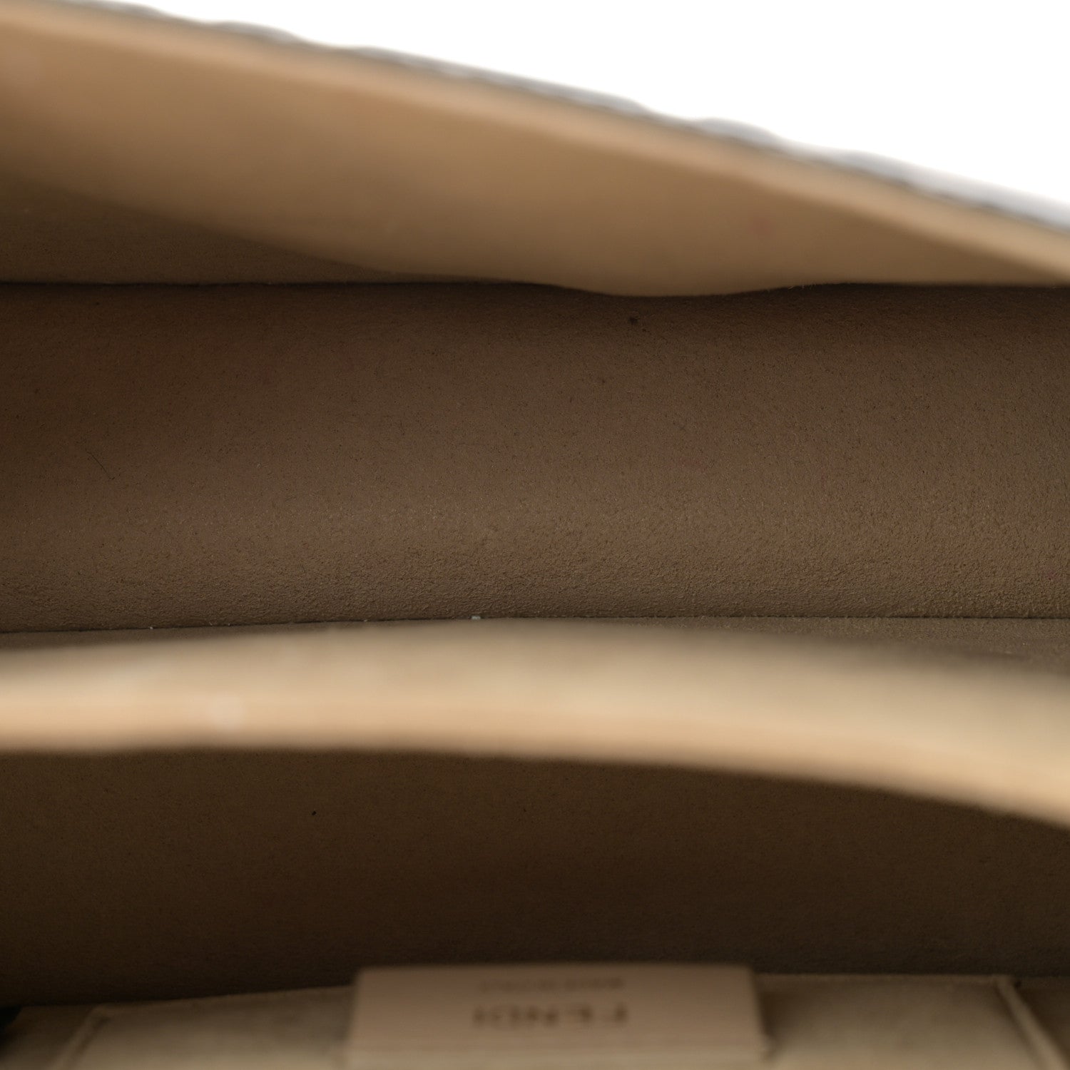 Fendi Vitello Liberty Bi-Color FF 1974 Embossed Small Kan U Shoulder Bag Maya Black 5 of 13