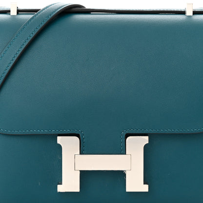 Hermes Swift Constance Verso 18 Colvert Bleu Lin 8 of 12