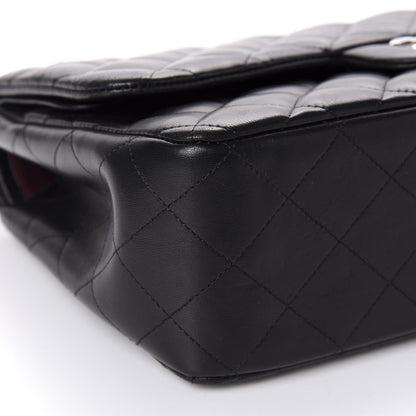 Chanel Lambskin Quilted Jumbo Double Flap Black 6 of 10
